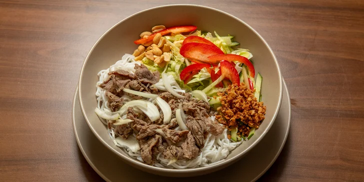 Vietnamské Bún bò Nam Bộ, Phở bò nebo Bún bò Huế pro 1 či 2 osoby