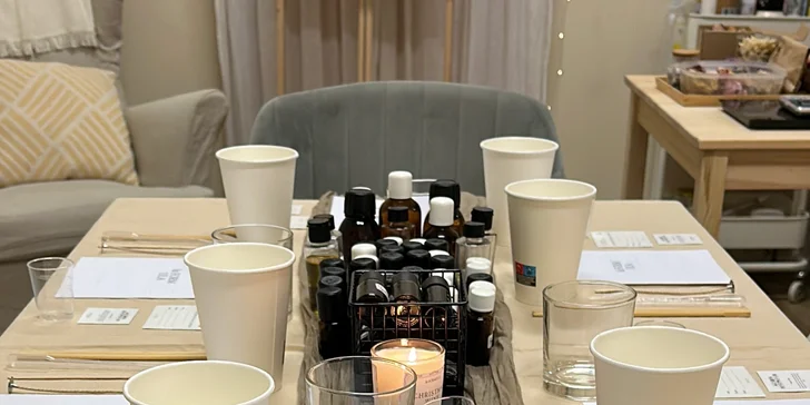 Vyrobte si vlastní vonnou svíčku: kreativní workshop pro 1 i 2 osoby