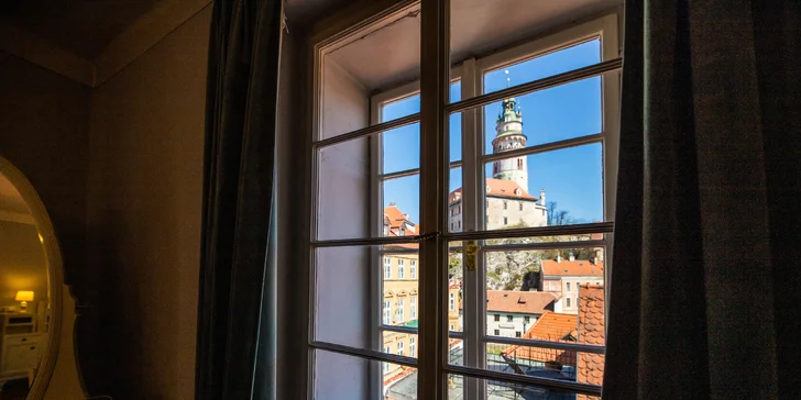 Pobyt v historickém penzionu v srdci Českého Krumlova: snídaně a 10% sleva do restaurace