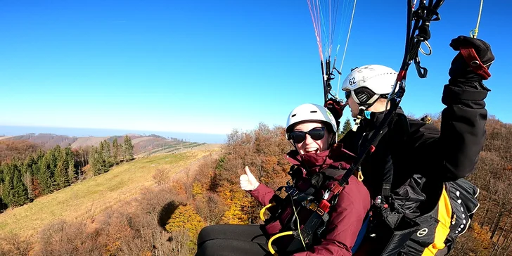 Tandemový paragliding: adrenalinový termický let v Beskydech pro 1 osobu