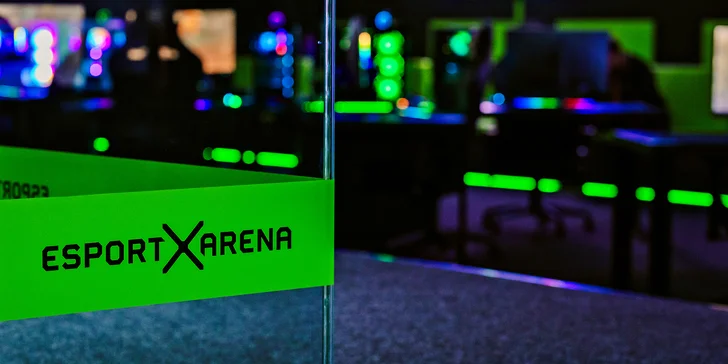 Užijte si 3, 5 nebo 7 hodin hraní či narozeninovou oslavu v gaming aréně, vč. pizzy a nápoje