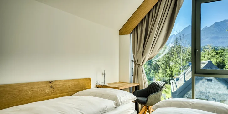 Pobyt ve Vysokých Tatrách ve Staré Lesné: moderně zařízené apartmány se snídaní a vstupem do Mountain Wellness centra