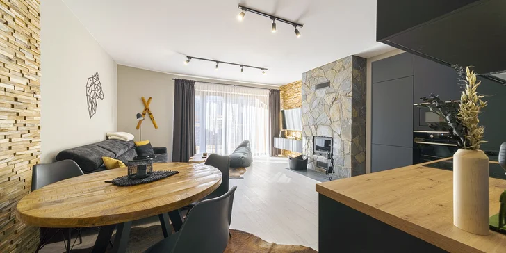 Pobyt ve Vysokých Tatrách ve Staré Lesné: moderně zařízené apartmány se snídaní a vstupem do Mountain Wellness centra