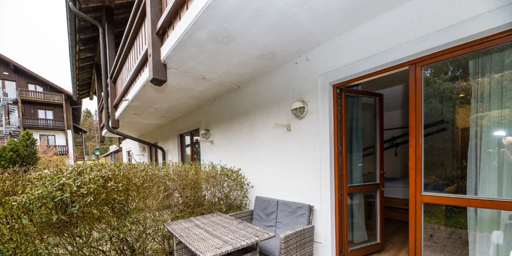 Vybavený moderní apartmán na německé straně Šumavy 300m od skiareálu