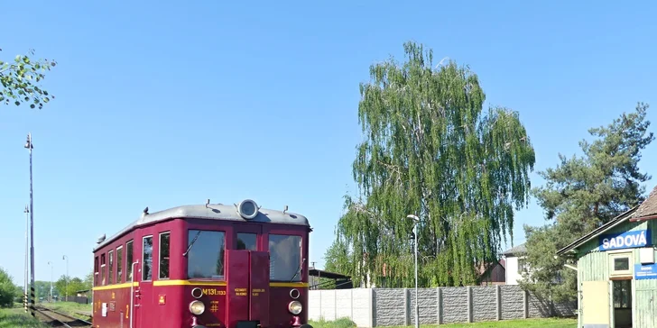Jízda motoráčkem z Pardubic do Hořic a nazpět, pro 1 nebo 2 osoby