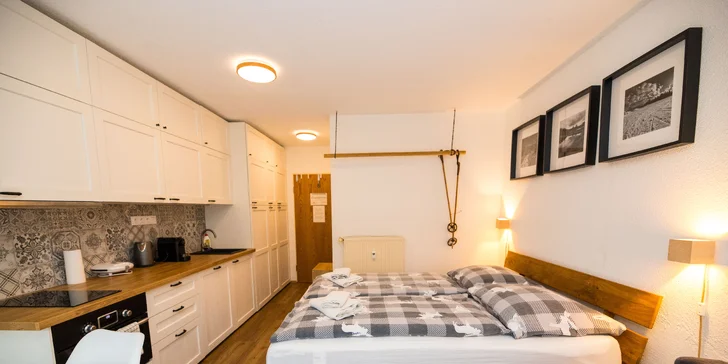Vybavený moderní apartmán na německé straně Šumavy 300m od skiareálu