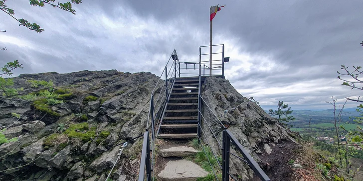 Via Ferrata: lezení po zajištěných cestách na Jehlu u České Kamenice až pro 3 osoby