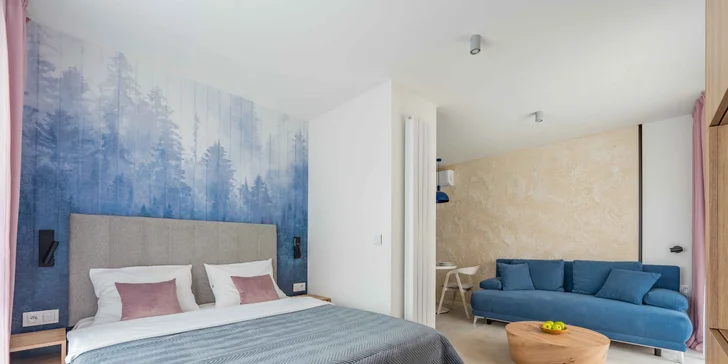 Dovolená ve Slezských Beskydech: moderní aparthotel se snídaní, vstup do saunaria