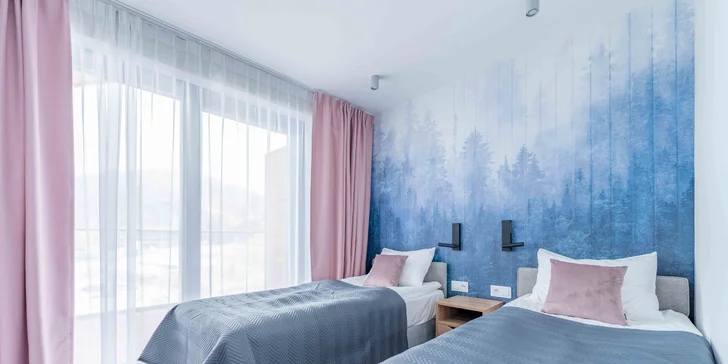 Dovolená ve Slezských Beskydech: moderní aparthotel se snídaní, vstup do saunaria