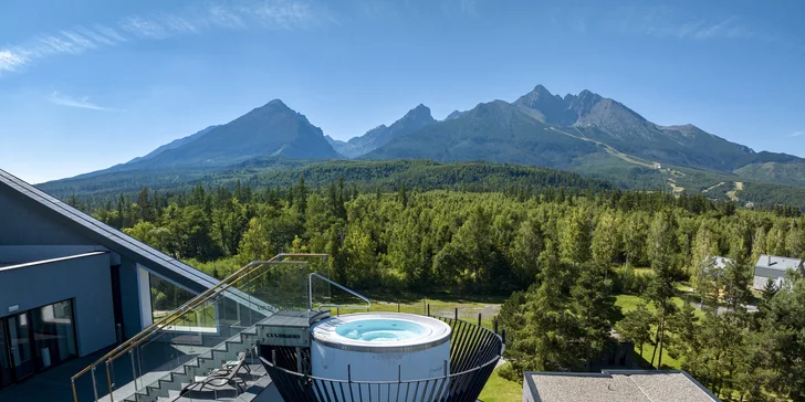 Pobyt ve Vysokých Tatrách ve Staré Lesné: moderně zařízené apartmány se snídaní a vstupem do Mountain Wellness centra