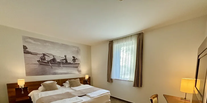 Dovolená u Balatonu: pobyt s polopenzí a neomezeným wellness v saunové zóně, vířivkách i bazénu, 2 děti zdarma