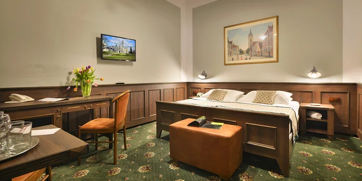 Pobyt v Hluboké nad Vltavou s polopenzí i wellness: hotel pod zámkem v blízkosti golfu