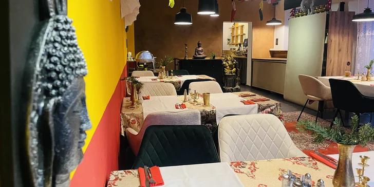 Nepálské degustační menu pro 1 i 2 osoby: špíz, polévka, Thali i nápoj