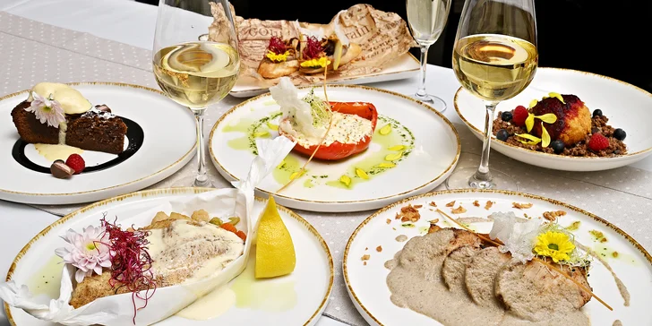 Tříchodové menu pro dva s možností vinného párování: tilápie, krůtí sous-vide i fritovaná zmrzlina