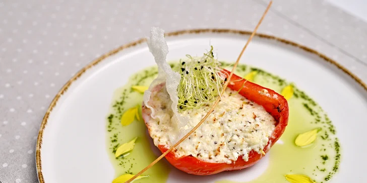 Tříchodové menu pro dva s možností vinného párování: tilápie, krůtí sous-vide i fritovaná zmrzlina