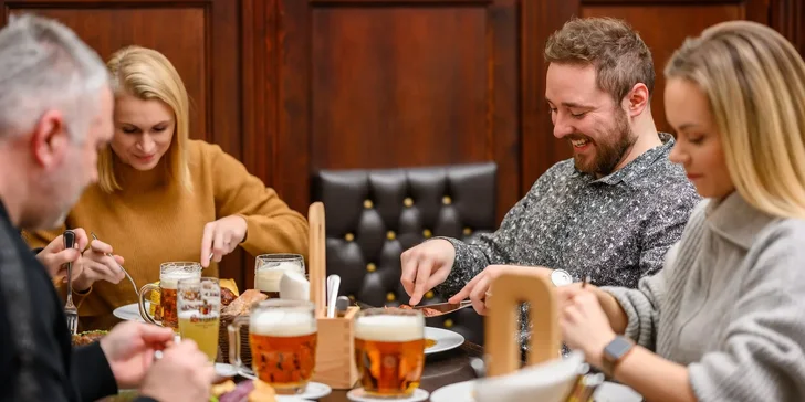 Prkno klasických českých předkrmů i s pivní degustací pro 2 osoby