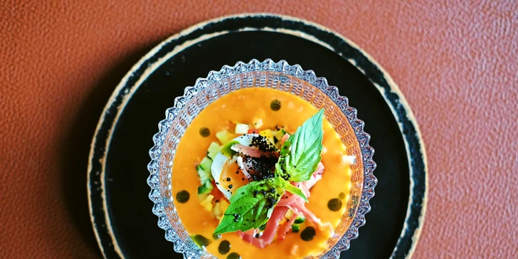 Degustační smoukované menu o 5 chodech v River's smokelab pro 2 osoby
