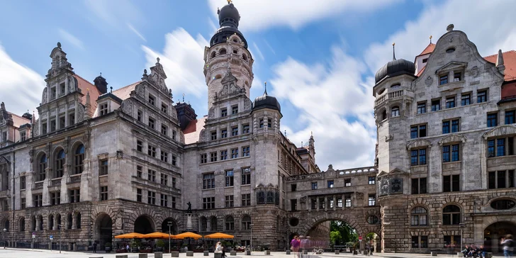 Moderní hotel v historickém centru Lipska se snídaní pro 1 nebo 2 osoby