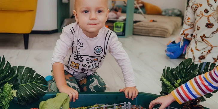 Hodina smyslohraní pro 1 či 2 děti: rozvoj jemné motoriky, fantazie i představivosti