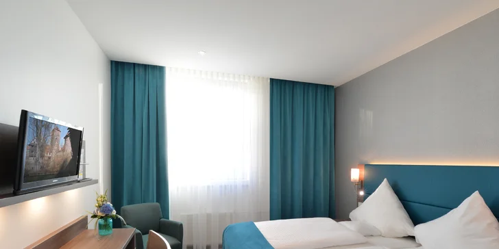 Pobyt v Norimberku se snídaní a neomezeným wellness: hotel u nádraží, až 2 děti zdarma