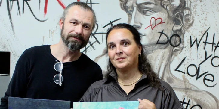 Art rande: romantický workshop malování akrylem i s lahví sektu a občerstvením