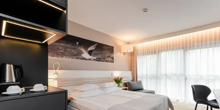 Až 15 dní v moderním hotelu v Gdaňsku: polopenze a relax v saunách