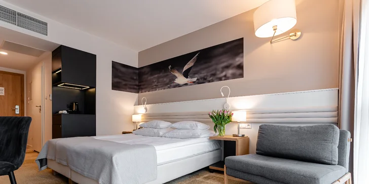 Až 15 dní v moderním hotelu v Gdaňsku: polopenze a relax v saunách