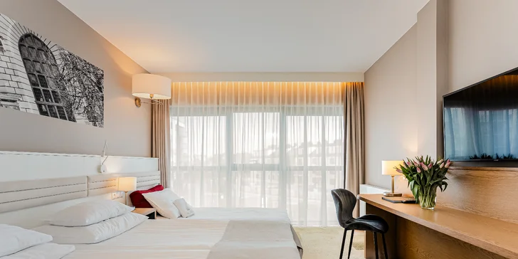 Až 15 dní v moderním hotelu v Gdaňsku: polopenze a relax v saunách