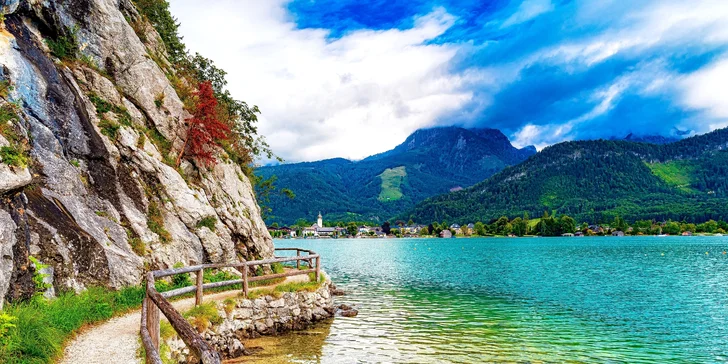 Třídenní zájezd k rakouským jezerům a na Dachstein: ubytování s polopenzí, bus, průvodce