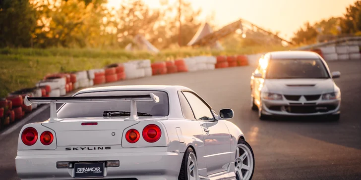 Nissan Skyline R34 nebo Nissan Silvia: jízda za volantem či na sedadle spolujezdce a třeba i driftem