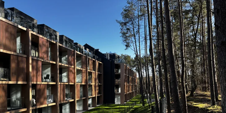 Nové apartmány u Baltu 15 min. od pláže: snídaně, bazény, vířivky a sauna