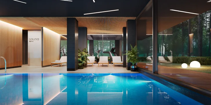 Nové apartmány u Baltu 15 min. od pláže: snídaně, bazény, vířivky a sauna