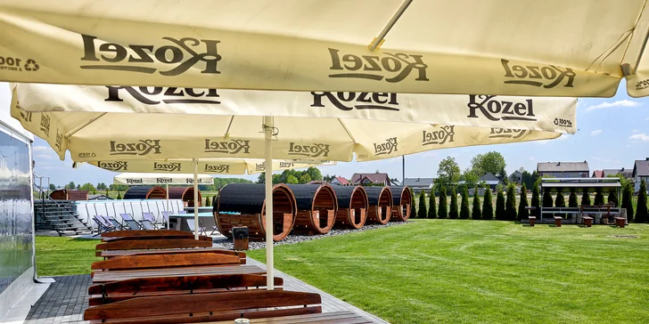 Rodinný pobyt u Energylandie: domek pro 6 osob, wellness zóna a vstup do zábavního Fantazja Parku