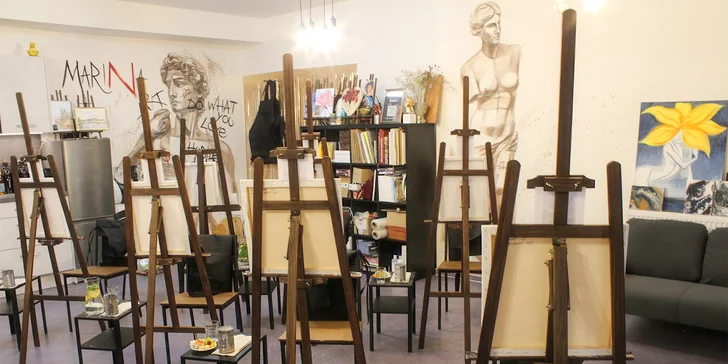 Zážitkové malování obrazů pro 1 i 2 osoby: metoda fluid art, epoxidová pryskyřice i alkoholové inkousty