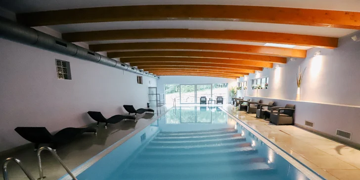 Dovolená v přírodě Jizerek pro dva i rodinu: plná penze a neomezený wellness