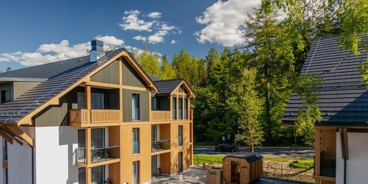 Nová rezidence ve Sklářské Porubě: wellness i solná jeskyně, apartmány s infrasaunou, super na výlety i kola