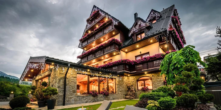 Belianské Tatry: penzion s polopenzí a neomezeným wellness pro 2–4 osoby