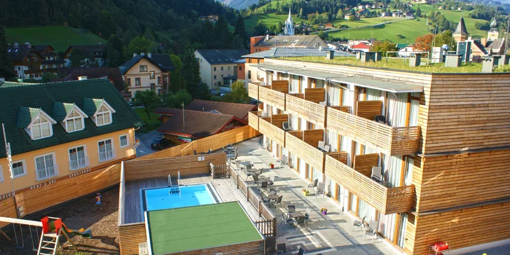 Pobyt ve Schladmingu: 4* hotelu u lanovky, light all inclusive, wellness a karta hosta, děti zdarma