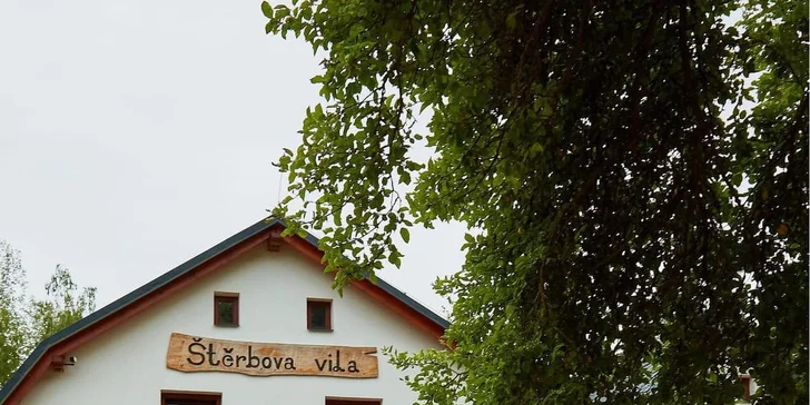 Historická vila u přehrady Les Království a blízko Dvora Králové, snídaně v ceně
