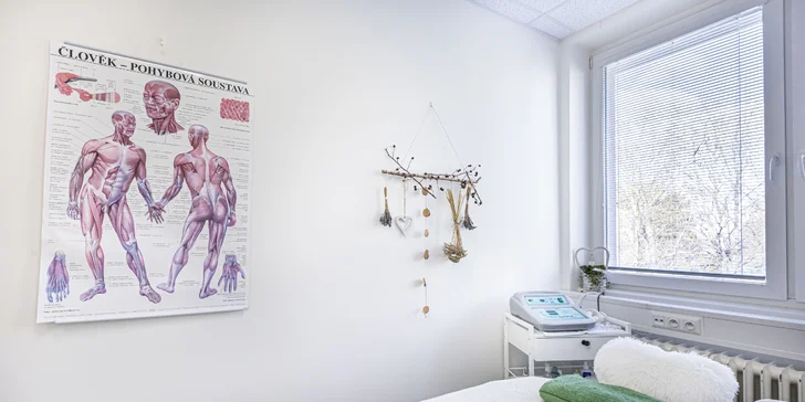 30-90min. masáž dle výběru: hloubková, regenerační, lymfatická i baňkování