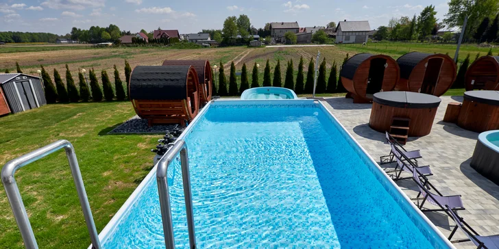 Rodinný pobyt u Energylandie: domek pro 6 osob, wellness zóna a vstup do zábavního Fantazja Parku