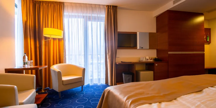 Elegantní 4* hotel v centru lázeňského města Trenčianske Teplice, procedury i strava
