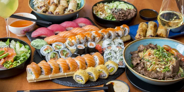 Otevřené vouchery do Royale Brno: 1000–5000 Kč na sushi a další asijské speciality