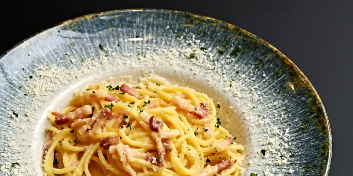 3chod. italské degustační menu pro dva: polévka, hlavní chod, dezert i víno