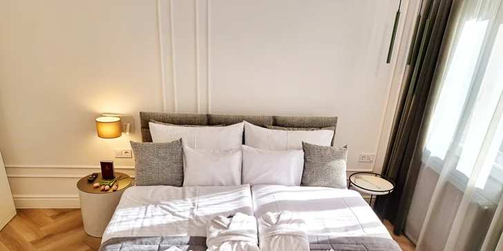 Romantický pobyt v centru barokního Győru: stylové pokoje, snídaně a děti do 1,99 let zdarma