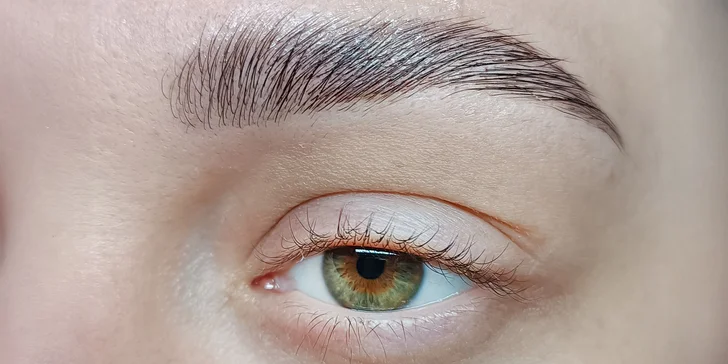 Krásný pohled bez řasenky a tužky: úprava či laminace obočí a lash lifting řas vč. barvení