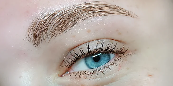 Krásný pohled bez řasenky a tužky: úprava či laminace obočí a lash lifting řas vč. barvení