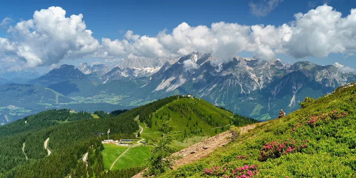 Zájezd na ledovec Dachstein: pohodová letní turistika, 2 noci s polopenzí, autobusová doprava a průvodce