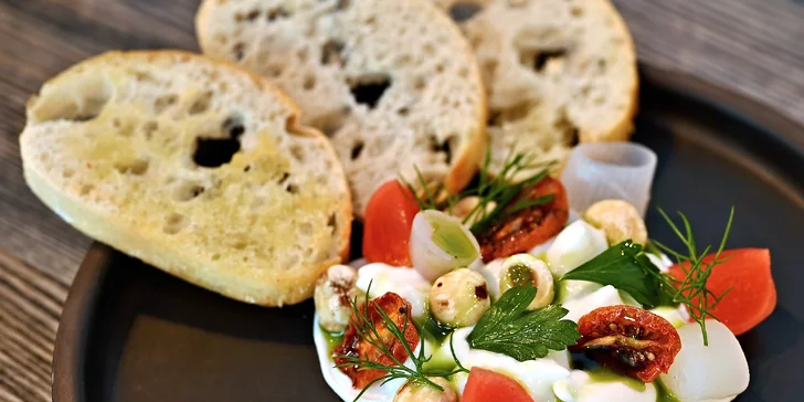 Čtyřchodové degustační menu s pivním párováním pro 1 nebo 2 osoby