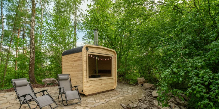Tiny house na Vysočině: krásná lokalita na samotě, sauna, gril a komfortní vybavení